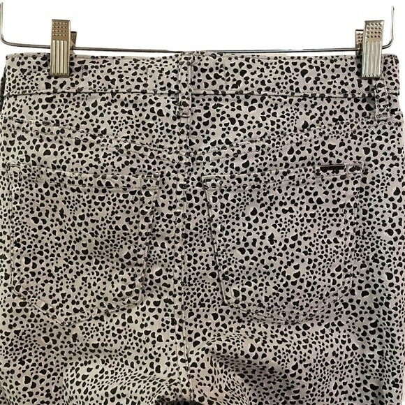 Ella Moss High Rise Skinny Jeans Animal Leopard Print Women's Size 26 - Picture 4 of 11
